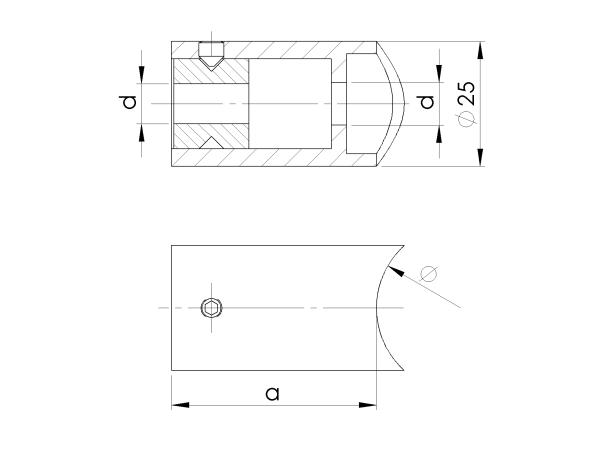 Edelstahl Handlaufstütze Handlaufhalter Handlaufträger Wandhalter Rohr 42,4 geschliffen K320